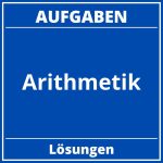 Arithmetik Aufgaben PDF