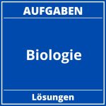 Biologie Aufgaben PDF