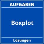 Boxplot Aufgaben PDF