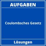 Coulombsches Gesetz Aufgaben PDF