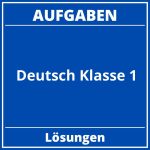 Deutsch Aufgaben Klasse 1 PDF