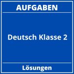Deutsch Aufgaben Klasse 2 PDF