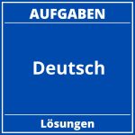 Deutsch Aufgaben PDF