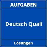 Deutsch Quali Aufgaben Mit Lösungen PDF
