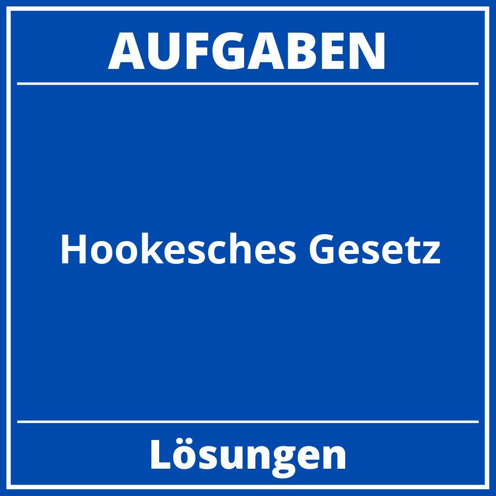 Hookesches Gesetz Aufgaben