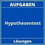 Aufgaben Hypothesentest PDF
