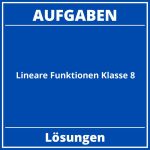 Lineare Funktionen Aufgaben Klasse 8 PDF