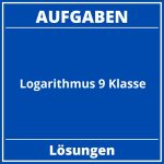 Logarithmus Aufgaben 9 Klasse PDF