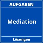 Mediation Aufgaben PDF