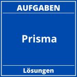 Prisma Aufgaben PDF