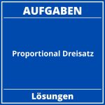Proportional Dreisatz Aufgaben PDF