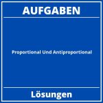 Proportional Und Antiproportional Aufgaben PDF