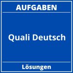 Quali Deutsch Aufgaben PDF