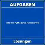 Satz Des Pythagoras Aufgaben Hauptschule PDF