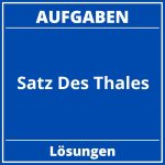Satz Des Thales Aufgaben PDF